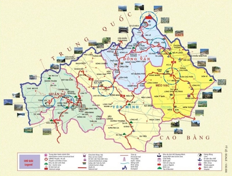 Bản đồ du lịch Hà Giang 2023 chi tiết và đầy đủ nhất